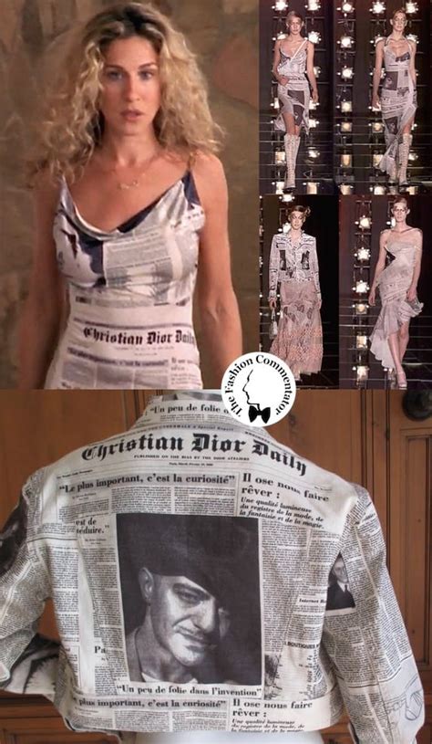 dior newspaper t shirt|carrie bradshaw newspaper dress buy.